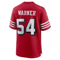 SF.49ers #54 Fred Warner Scarlet Alternate Player Game Jersey Stitched American Football Jerseys