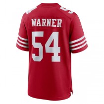 SF.49ers #54 Fred Warner Scarlet Player Game Jersey Stitched American Football Jerseys