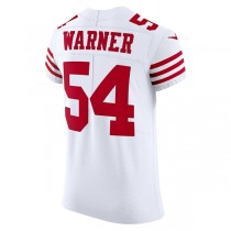 SF.49ers #54 Fred Warner White Vapor Elite Jersey Stitched American Football Jerseys