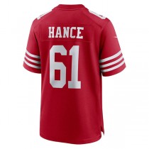 SF.49ers #61 Blake Hance Scarlet Game Player Jersey Stitched American Football Jerseys