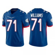 SF.49ers #71 Trent Williams 2022 Royal Pro Bowl Stitched Jersey American Football Jersey