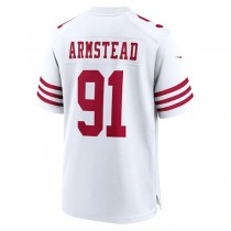 SF.49ers #91 Arik Armstead White Player Game Jersey Stitched American Football Jerseys