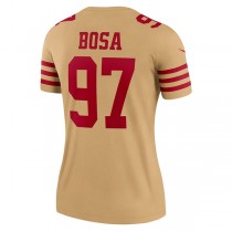 SF.49ers #97 Nick Bosa Gold Team Inverted Legend Jersey Stitched American Football Jerseys