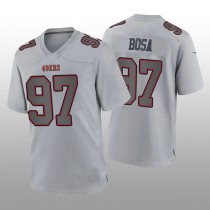 SF.49ers #97 Nick Bosa Gray Atmosphere Game Jersey Stitched American Football Jersey
