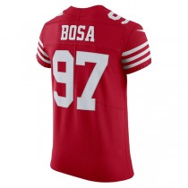 SF.49ers #97 Nick Bosa Scarlet Vapor Elite Jersey Stitched American Football Jerseys