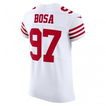 SF.49ers #97 Nick Bosa White Vapor Elite Jersey Stitched American Football Jerseys