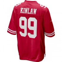SF.49ers #99 Javon Kinlaw Scarlet Game Jersey Stitched American Football Jerseys