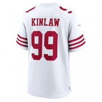 SF.49ers #99 Javon Kinlaw White Player Game Jersey Stitched American Football Jerseys