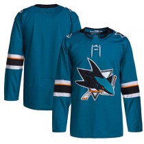 SJ.Sharks 2021-22 Home Primegreen Authentic Pro Jersey Teal Stitched American Hockey Jerseys