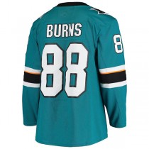 SJ.Sharks #88 Brent Burns Home Authentic Team Player Jersey Teal Stitched American Hockey Jerseys