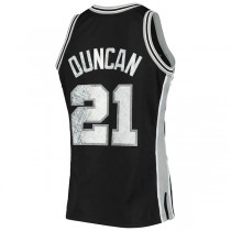 S.Antonio Spurs #21 Tim Duncan Mitchell & Ness 1996-97 Hardwood Classics 75th Anniversary Diamond Swingman Jersey Black Stitched American Basketball Jersey