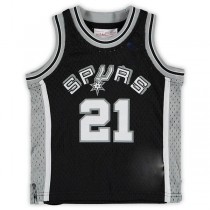 S.Antonio Spurs #21 Tim Duncan Mitchell & Ness Infant Retired Player Jersey Black Stitched American Basketball Jersey