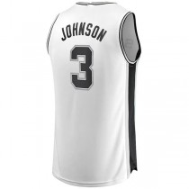 S.Antonio Spurs #3 Keldon Johnson Fanatics Branded Fast Break Replica Jersey White Association Edition Stitched American Basketball Jersey