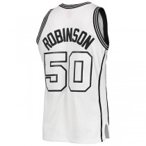 S.Antonio Spurs #50 David Robinson Mitchell & Ness White Out Swingman Jersey Stitched American Basketball Jersey