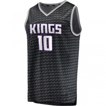 S.Kings #10 Domantas Sabonis Fanatics Branded 202223 Fast Break Replica Jersey Black Statement Edition Stitched American Basketball Jersey