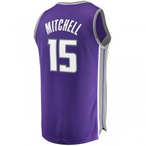 S.Kings #15 Davion Mitchell Fanatics Branded Draft First Round Pick Fast Break Replica Jersey Purple Icon Edition Stitched American Basketball Jersey