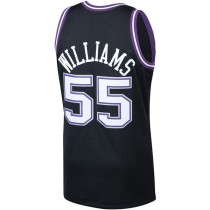 S.Kings #55 Jason Williams Mitchell & Ness 2000-01 Hardwood Classics Swingman Player Jersey Black Stitched American Basketball Jersey