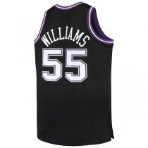 S.Kings #55 Jason Williams Mitchell & Ness Big & Tall 2000-01 Hardwood Classics Swingman Jersey Black Stitched American Basketball Jersey
