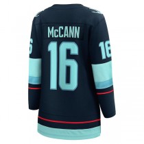 S.Kraken #16 Jared McCann Fanatics Branded Home Breakaway Player Jersey Blue Stitched American Hockey Jerseys