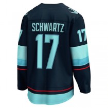 S.Kraken #17 Jaden Schwartz Fanatics Branded Home Breakaway Player Jersey Blue Stitched American Hockey Jerseys