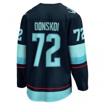 S.Kraken #72 Joonas Donskoi Fanatics Branded Home Breakaway Player Jersey Blue Stitched American Hockey Jerseys