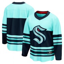 S.Kraken Fanatics Branded Special Edition 2.0 Breakaway Blank Jersey Teal Stitched American Hockey Jerseys