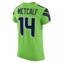 S.Seahawks #14 DK Metcalf Neon Green Alternate Vapor Elite Player Jersey Stitched American Football Jerseys