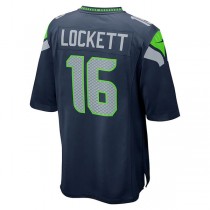 S.Seahawks #16 Tyler Lockett College Navy Game Team Jersey Stitched American Football Jerseys