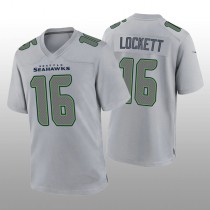 S.Seahawks #16 Tyler Lockett Gray Atmosphere Game Jersey Stitched American Football Jerseys