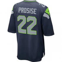 S.Seahawks #22 C.J. Prosise College Navy Game Jersey Stitched American Football Jerseys