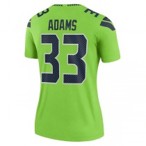 S.Seahawks #33 Jamal Adams Neon Green Legend Jersey Stitched American Football Jerseys