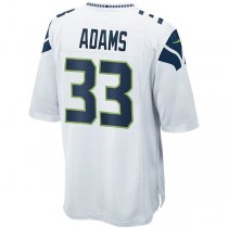 S.Seahawks #33 Jamal Adams White Game Jersey Stitched American Football Jerseys