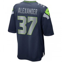 S.Seahawks #37 Shaun Alexander College Navy Game Retired Player Jersey Stitched American Football Jerseys