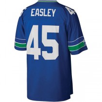 S.Seahawks #45 Kenny Easley Kenny Easley Mitchell & Ness Royal Legacy Replica Jersey Stitched American Football Jerseys