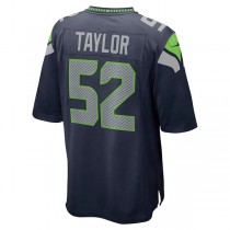 S.Seahawks #52 Darrell Taylor College Navy Game Jersey Stitched American Football Jerseys