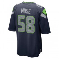 S.Seahawks #58 Tanner Muse College Navy Game Player Jersey Stitched American Football Jerseys
