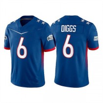 S.Seahawks #6 Quandre Diggs 2022 Royal Pro Bowl Stitched Jersey American Football Jerseys