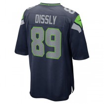 S.Seahawks #89 Will Dissly College Navy Game Jersey Stitched American Football Jerseys