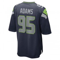 S.Seahawks #95 Myles Adams College Navy Game Player Jersey Stitched American Football Jerseys