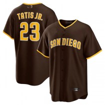 San Diego Padres #23 Fernando Tatis Jr. Brown Alternate Replica Player Jersey Baseball Jerseys