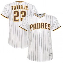 San Diego Padres #23 Fernando Tatis Jr. White Home Replica Player Jersey Baseball Jerseys