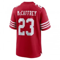 San Francisco 49ers #23 Christian McCaffrey Scarlet Game Player Jersey Stitched American Football Jerseys