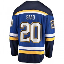 St.L.Blues #20 Brandon Saad anatics Branded Home Breakaway Player Jersey Blue Stitched American Hockey Jerseys