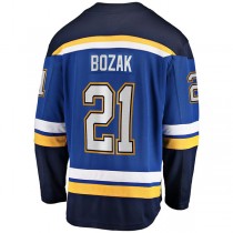 St.L.Blues #21 Tyler Bozak Fanatics Branded Home Breakaway Player Jersey Blue Stitched American Hockey Jerseys