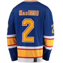 St.L.Blues #2 Al Macinnis Fanatics Branded Premier Breakaway Retired Player Jersey Blue Stitched American Hockey Jerseys