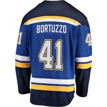 St.L.Blues #41 Robert Bortuzzo Fanatics Branded Breakaway Player Jersey Blue Stitched American Hockey Jerseys
