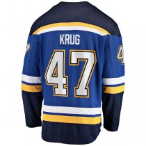 St.L.Blues #47 Torey Krug Fanatics Branded Home Premier Breakaway Player Jersey Blue Stitched American Hockey Jerseys