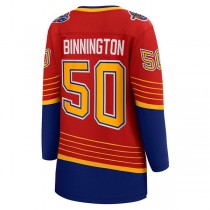 St.L.Blues #50 Jordan Binnington Fanatics Branded 2020-21 Special Edition Breakaway Player Jersey Red Stitched American Hockey Jerseys