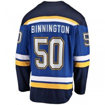 St.L.Blues #50 Jordan Binnington Fanatics Branded Home Premier Breakaway Player Jersey Blue Stitched American Hockey Jerseys