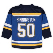 St.L.Blues #50 Jordan Binnington Preschool Home Replica Player Jersey Blue Stitched American Hockey Jerseys